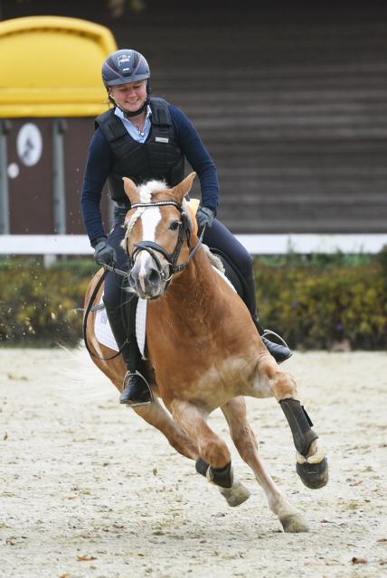 Niclas Boy am Abschlusstag in Warendorf auf der Ehrenrunde